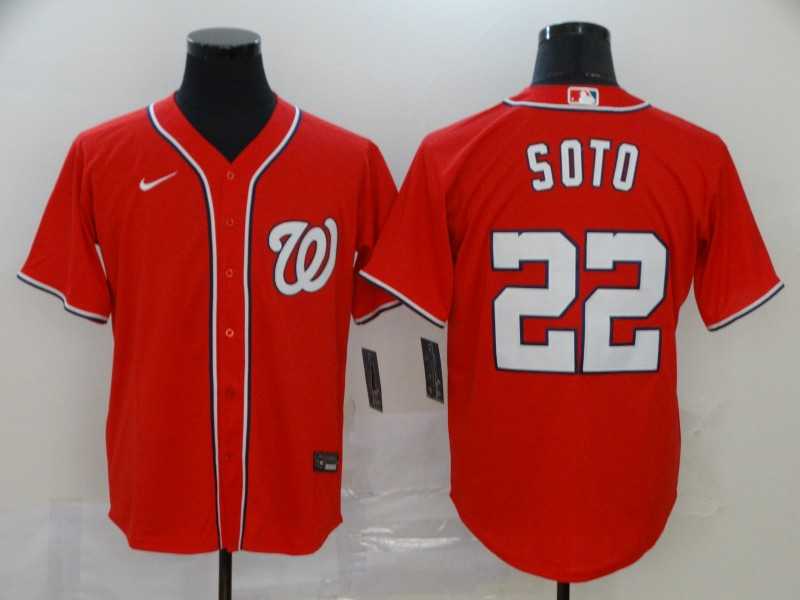 Nationals 22 Juan Soto Red Nike 2020 Cool Base Jersey,We sell and wholesale Nationals 22 Juan Soto Red Nike 2020 Cool Base Jersey on line form chian!